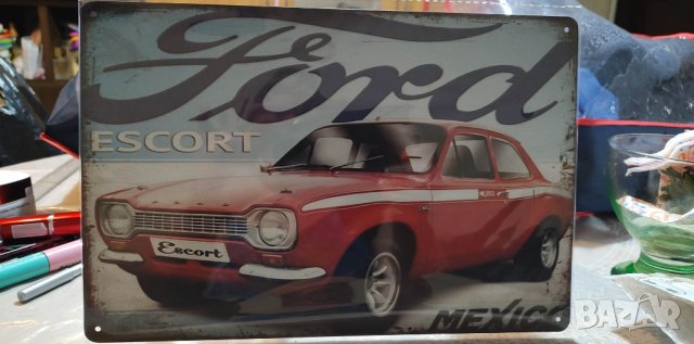 Ford Escort Mexico-метална табела(плакет)