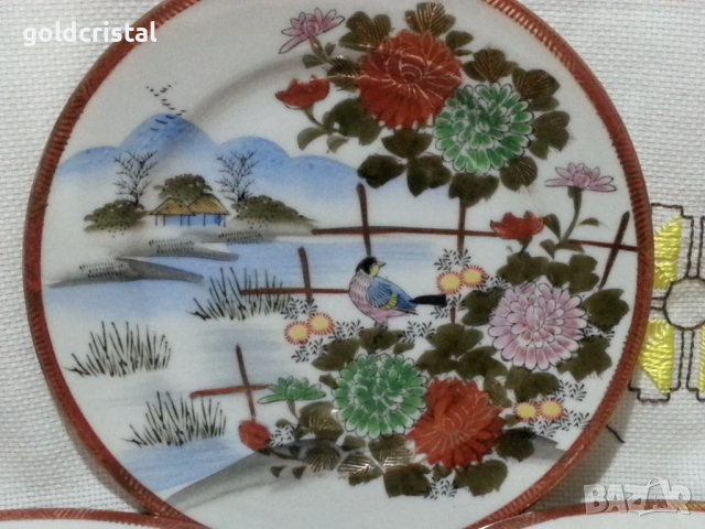 Японски фин порцелан чинии, снимка 2 - Антикварни и старинни предмети - 44797498