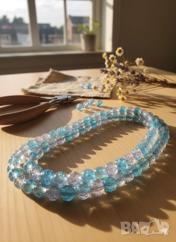 Стъклени Мъниста за Бижута 10мм 8мм 6 мм 4мм J271, снимка 5 - Други - 52480473