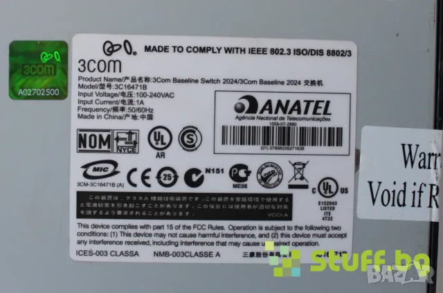 Суич 3Com 3C16471B 2024, снимка 4 - Суичове - 49991146
