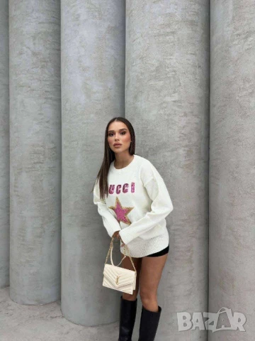 Пуловер с паиети gucci, снимка 3 - Блузи с дълъг ръкав и пуловери - 50912303