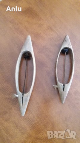 Автентични, дървени совалки за стан на 70 -80 години, снимка 6 - Антикварни и старинни предмети - 31930615