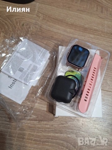 Смарт часовник с разговори – Bluetooth, за Android и iPhone, нов, снимка 3 - Дамски - 54078931