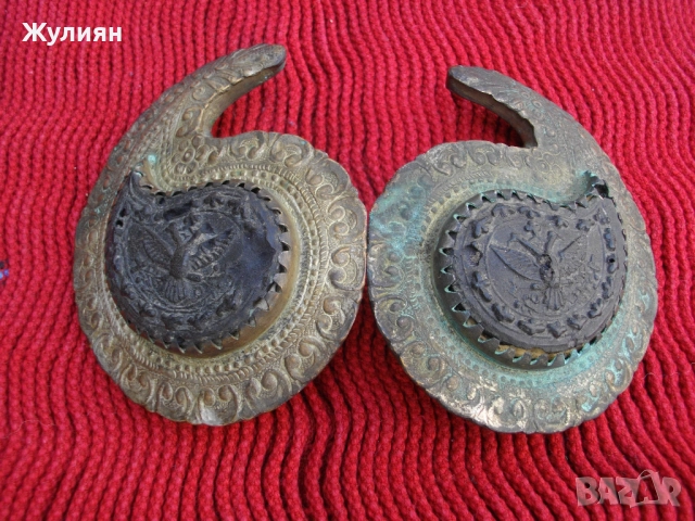 ВЪЗРОЖДЕНСКИ КОВАНИ ПАФТИ СРЕБРО САЧАН РОГ , снимка 2 - Антикварни и старинни предмети - 51454411