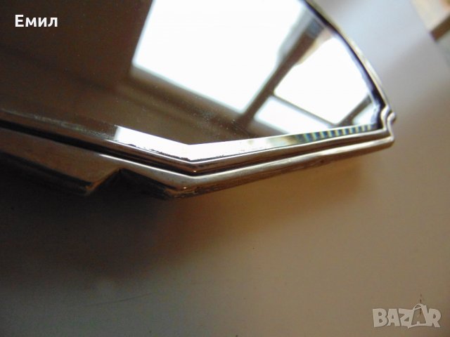 Антикварно сребърно огледало Англия , снимка 2 - Колекции - 30773351