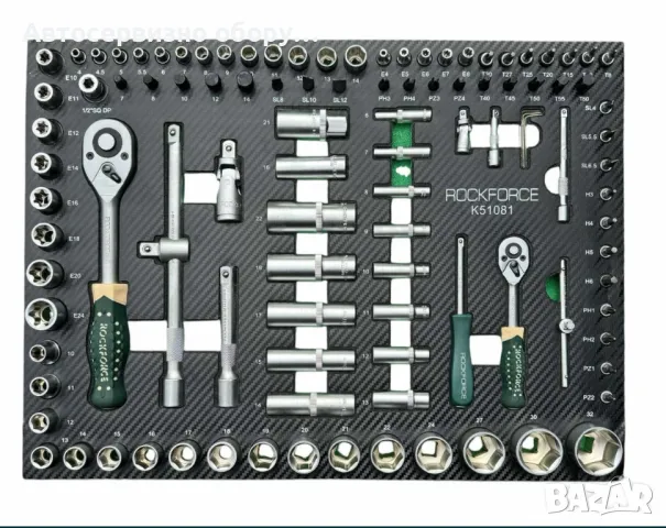 Професионален шкаф с инструменти RockForce 172 части, снимка 5 - Други инструменти - 47526742