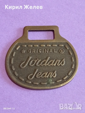 Винтидж метална емблема Jordans Jeans 👖 рядка за КОЛЕКЦИЯ ДЕКОРАЦИЯ 52812, снимка 3 - Други ценни предмети - 53282834