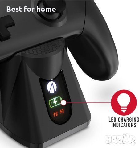 SW-C100 Двойна станция за зареждане, съвместима с Wireless Pro и Switch Joy Con контролер, снимка 2 - Аксесоари - 42521320