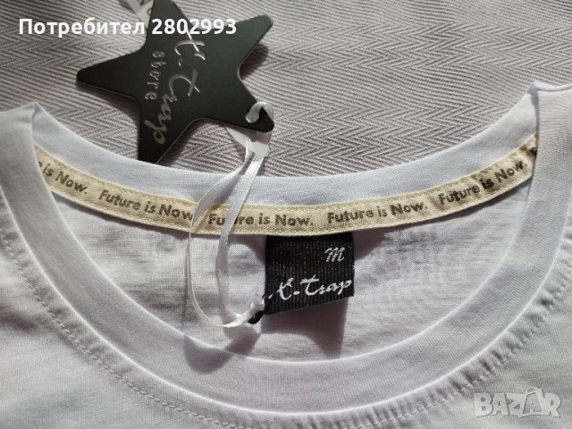 Нова дамска тениска 100% памук, снимка 3 - Тениски - 44321888