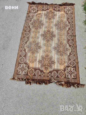 Стар вълнен килим , снимка 5 - Килими - 41338605