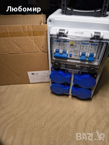 Разпределител за захранване Vothen 16A 4P, Разпределителна кутия за строителство с FI , снимка 2 - Друга електроника - 51989619