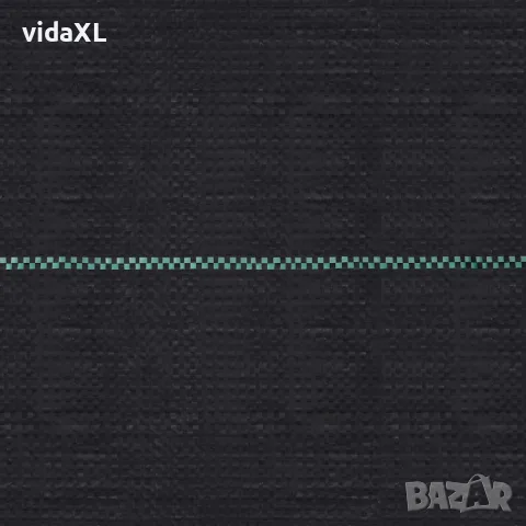 vidaXL Мрежа за мулчиране, матово черна, 2x100 м, PP, снимка 2 - Напояване - 56146654