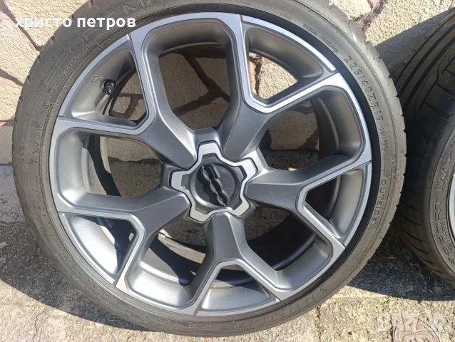 Оригинални алуминиеви джанти за Fiat 500 19 цола 225/40R19 DUNLOP SPORT MAXX RT 93Y XL, снимка 3 - Гуми и джанти - 55835812