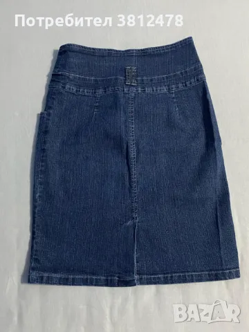 Дънкова пола , снимка 2 - Поли - 48656389