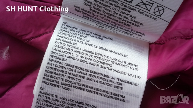 Bergans of NORWAY JOSTEN DOWN Youth Girl Jacket Размер 13-14 г / 164 см детско пухено яке 47-66, снимка 15 - Детски якета и елеци - 52825594