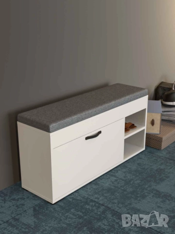 Шкаф за обувки с пейка / Шкаф пейка за обувки с възглавница, снимка 9 - Шкафове - 51804083