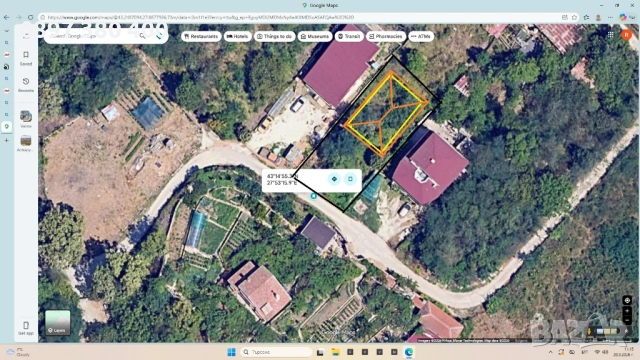 парцел Сълзица, 484м2,само по асфалт на 1200 м. от бул "Трети март"