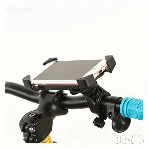 Универсална поставка за телефон за кормило на велосипед, тротинетка, мотор, въртяща се на 360 градус, снимка 5 - Аксесоари за велосипеди - 48116892