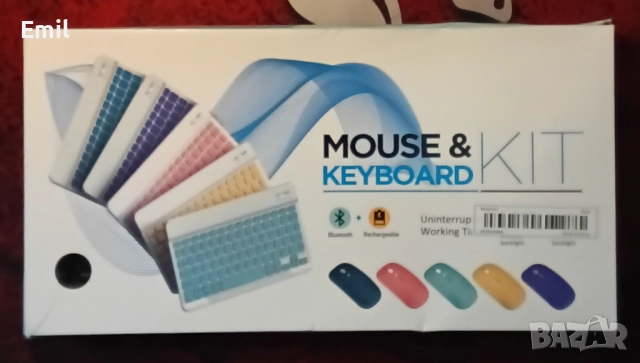 Комплект Wi-Fi безжична клавиатура и мишка, снимка 9 - Клавиатури и мишки - 52308425