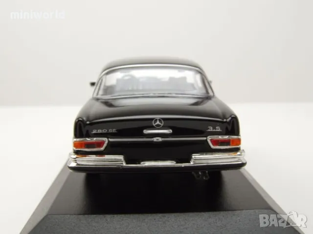 Mercedes-Benz 280 SE 3.5 Coupe W111 1970 - мащаб 1:43 на Maxichamps моделът е нов в PVC дисплей-кейс, снимка 6 - Колекции - 50011167