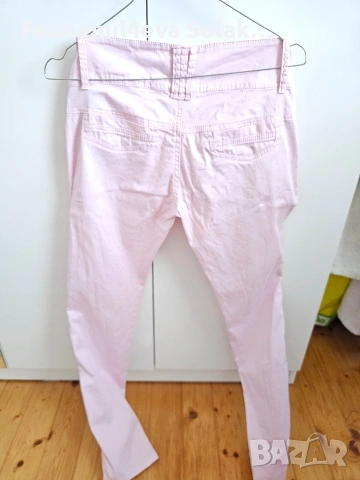 сет дамска вталена риза с красив гръб,ирозов панталон с ниска талия. размер xs,s, снимка 3 - Панталони - 53110155