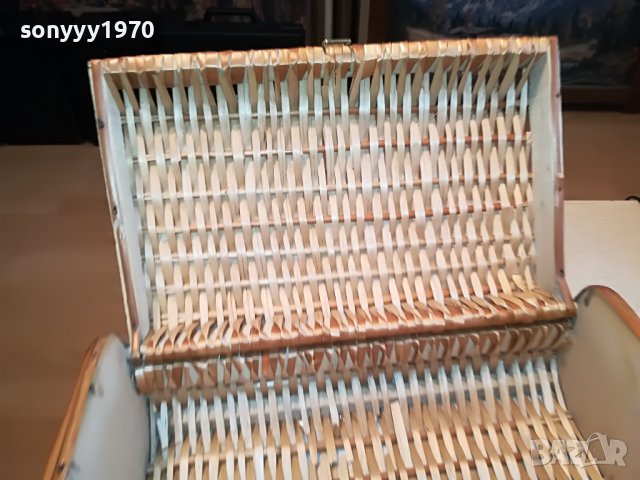 ПЛЕТЕНА КУТИЯ-ВНОС ФРАНЦИЯ 3010221127L, снимка 18 - Антикварни и старинни предмети - 38498472