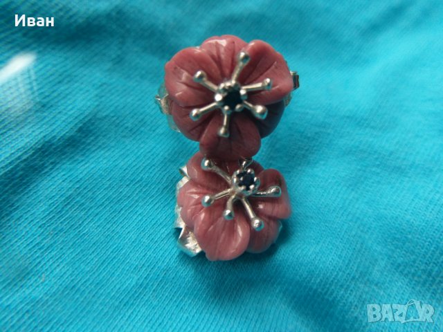 Сребърен пръстен с висулка