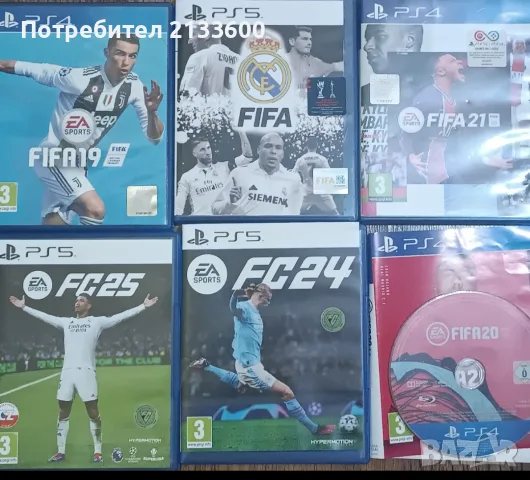 FIFA 19,FIFA 20,FIFA21,FIFA23,FC24,FC25 за PS4/PS5