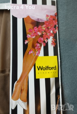 Wolford нови в опаковка класически/ретро чорапи за жартиери, снимка 3 - Бельо - 42898493