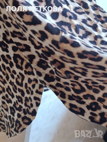 Рокля в леопардов принт, снимка 4 - Рокли - 50934534