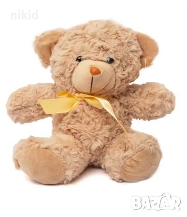 сладко плюшено мече с панделка подарък Свети Валентин