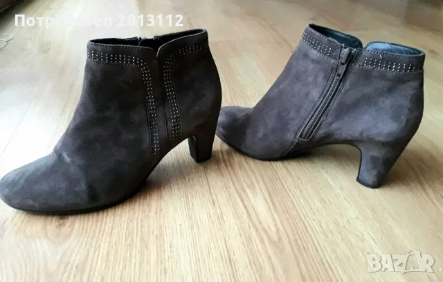 Нови велурени боти GABOR, 37р., снимка 2 - Дамски боти - 47315615