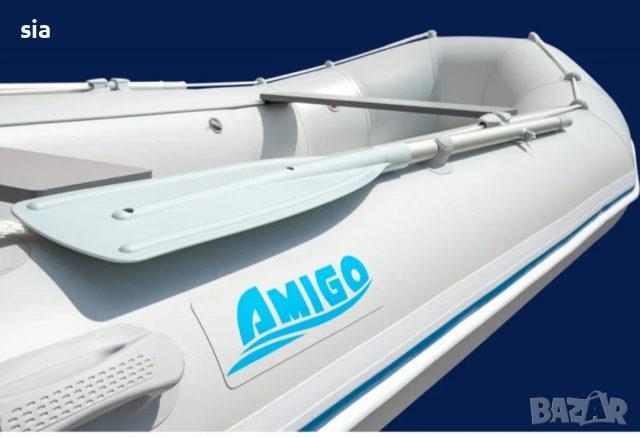 НАДУВАЕМА ЛОДКА RIB AMIGO 355-ТВЪРДО ДЪНО, 500 КГ. ТОВАРИМОСТ, снимка 5 - Екипировка - 54287924