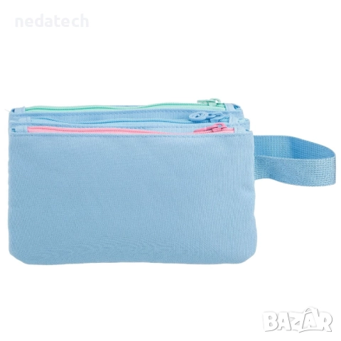 Ученически несесер с име, Син, 22x4x13 см., снимка 4 - Ученически пособия, канцеларски материали - 51579385