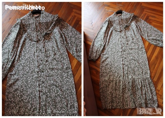 Нова макси рокля с етикет, интересен модел, вискоза, Primark, снимка 4 - Рокли - 54127381