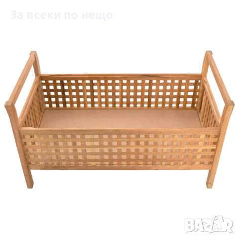 Пейка за съхранение, 93x49x49 см, орех масив Код P836, снимка 5 - Дивани и мека мебел - 50833723
