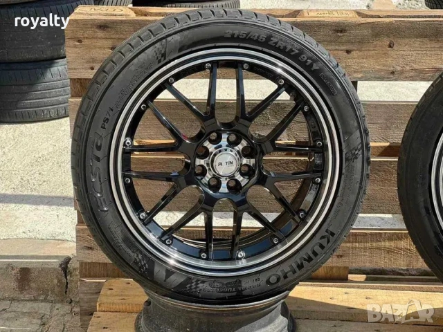 4х100 / 4х108 17 Цола Джанти Mitsubishi Renault Citroen Ford ЕТ 35 J 7 Цо 63.4 на 58.1 втулка Гуми л, снимка 3 - Аксесоари и консумативи - 54010747