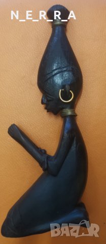 Женска фигура от африканско дърво, снимка 1 - Статуетки - 42655568