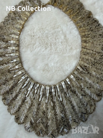 Стар мънистен накит , снимка 3 - Антикварни и старинни предмети - 52666561