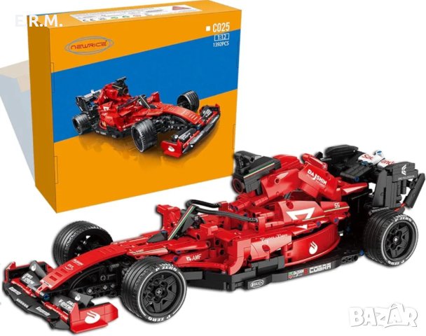 Конструктор тип Lego Technic сглобяема кола F1 1:12 1392части съвместими с оригинално Лего, снимка 1 - Конструктори - 42706589