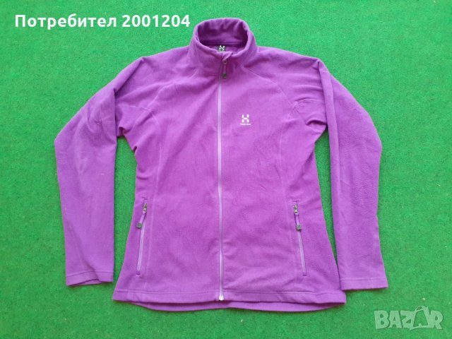 Оригинален Дамски Полар на HAGLOFS climatic размер М, снимка 5 - Блузи с дълъг ръкав и пуловери - 31401354