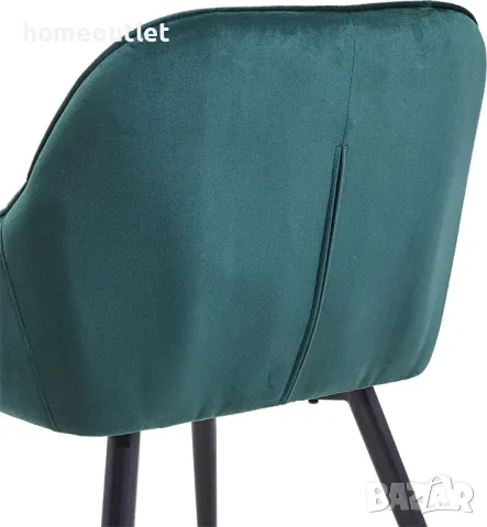 Висококачествени трапезни столове тип кресло - комплект от 2бр C-U-DC-0085GR, снимка 6 - Столове - 49082224