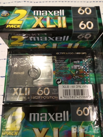 OVP чисто нови хромни касети Maxell XLII60/TDK SA 80/Sony UX-Pro 90/Sony HF90 / Sony EF90