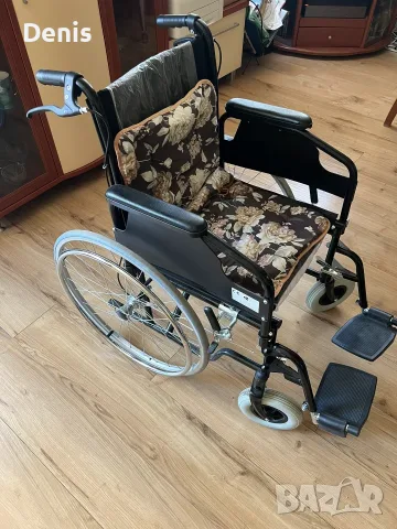 Рингова инвалидна количка ROLID 100 + бонус 2 патерици, снимка 2 - Инвалидни колички - 55737282