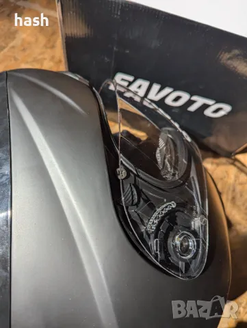 Каска за мотоциклети Favoto, XL (61 см), снимка 14 - Аксесоари и консумативи - 47538699