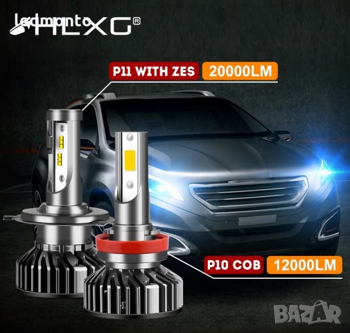 Лед крушки h7 лед крушки h4 лед крушки  , hb3 hb4  - HGLK®   ДИОД ZES 2, снимка 3 - Части - 31026845