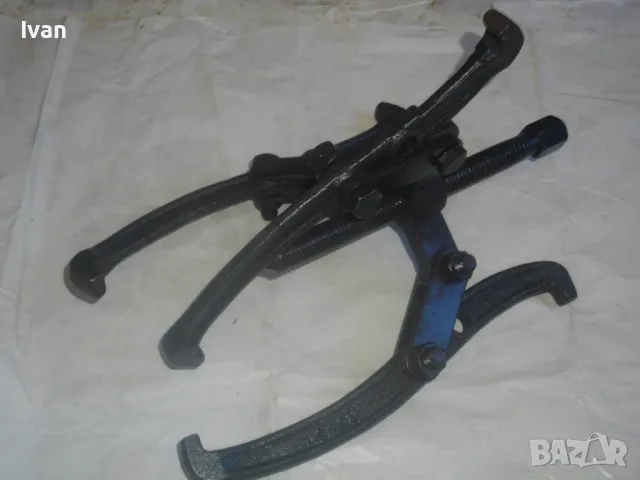 Немска Голяма СТАРО КАЧЕСТВО РЪЧНА СКОБА ТРИРАМЕННА ЗА ВАДЕНЕ НА ЛАГЕРИ 6 инча-15,24см, снимка 9 - Други инструменти - 47506972