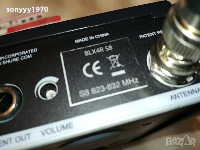 🔥SHURE BLX4R S8 823-832MHz 0910221632, снимка 16 - Микрофони - 38272603