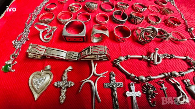Сребърни бижута проба 925, 262 грама, снимка 3 - Обеци - 53134224