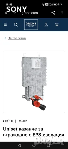 Структура за вграждане GROHE Uniset